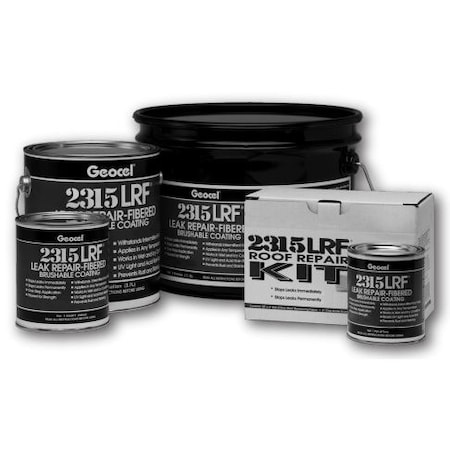 Geocel 2315LRF Leak Repair-Fibered Brushable Coating 5 Gallon Clear GC69400
